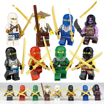 Old Man Snake Ninjago King Minifigures Custom Set